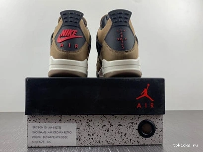 Cheap TB Jordan Retro Scott 4 x 3936 Travis AJ4-  Air Brown ZeroBulk 1027